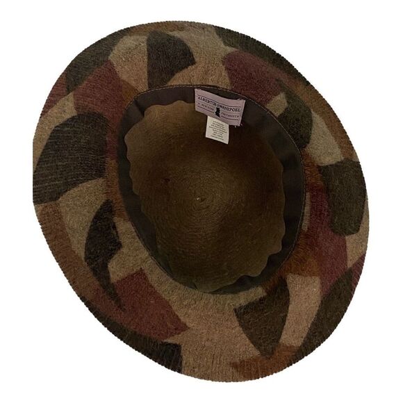 Albertus Swanepoel Brown Camo Pattern Rabbit Hair Blend Fuzzy Floppy Bucket Hat - Picture 6 of 8
